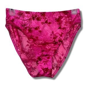 Vintage 90s Pink Floral Bikini Bottom